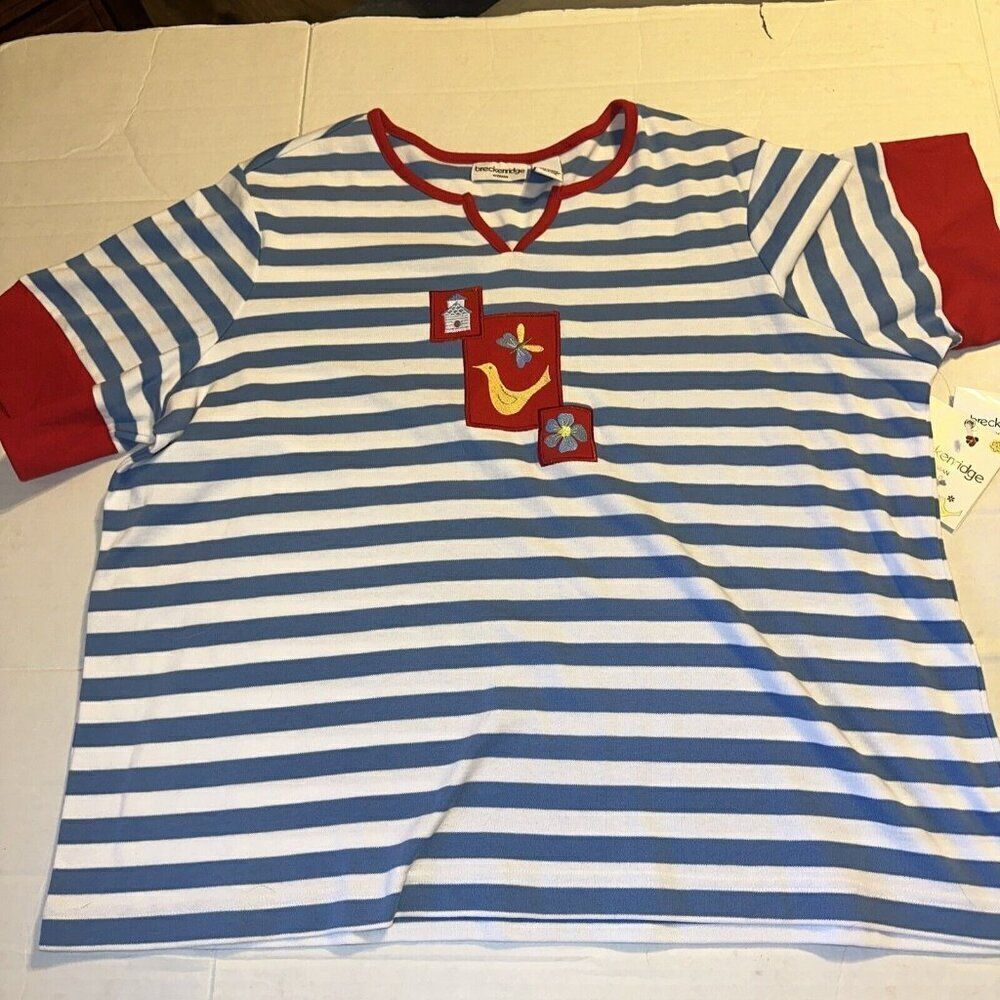 Breckenridge Women's Size 2X T-shirt Crew Neck Short Sleeves Bird NWT